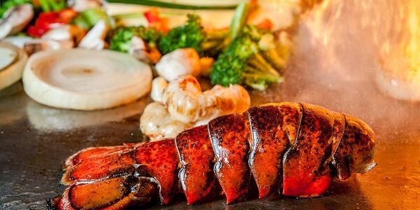 Corporate hibachi catering menu with lobster for a Toronto team dinner Corporate hibachi catering menu with lobster for a Toronto team dinner